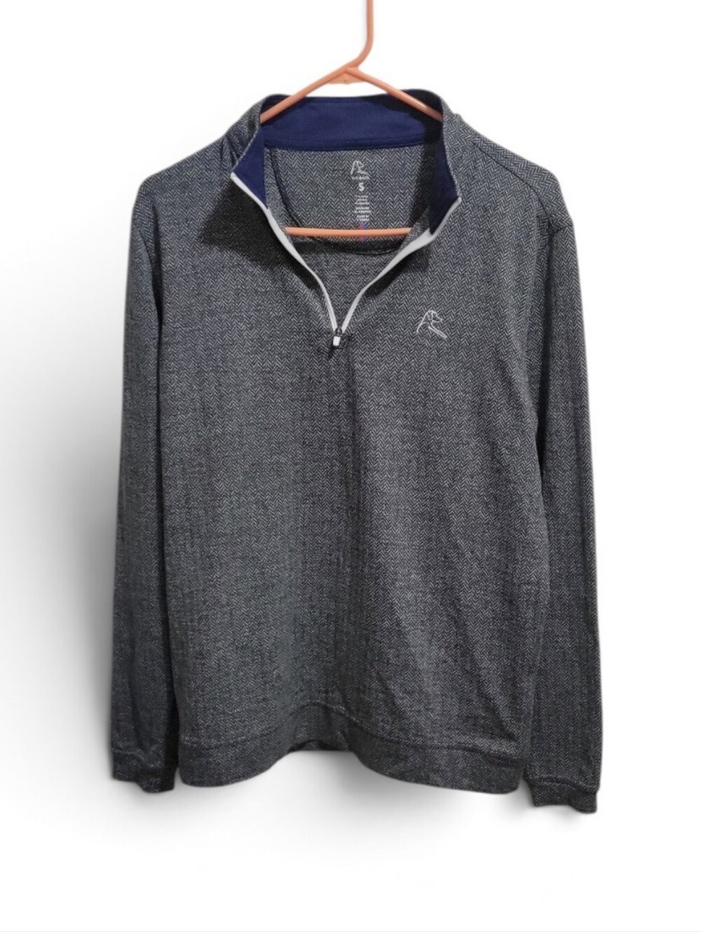 Rhoback Herringbone Quarter Zip